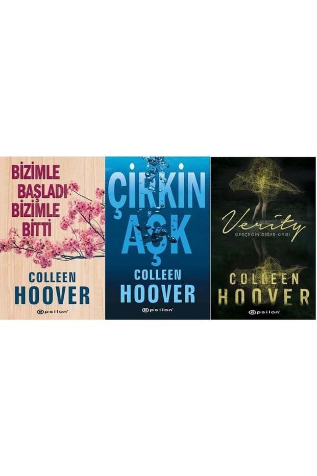 Colleen Hoover Set / Bizimle Başladı Bizimle Bitti +çirkin Aşk + Verity / 3kitap