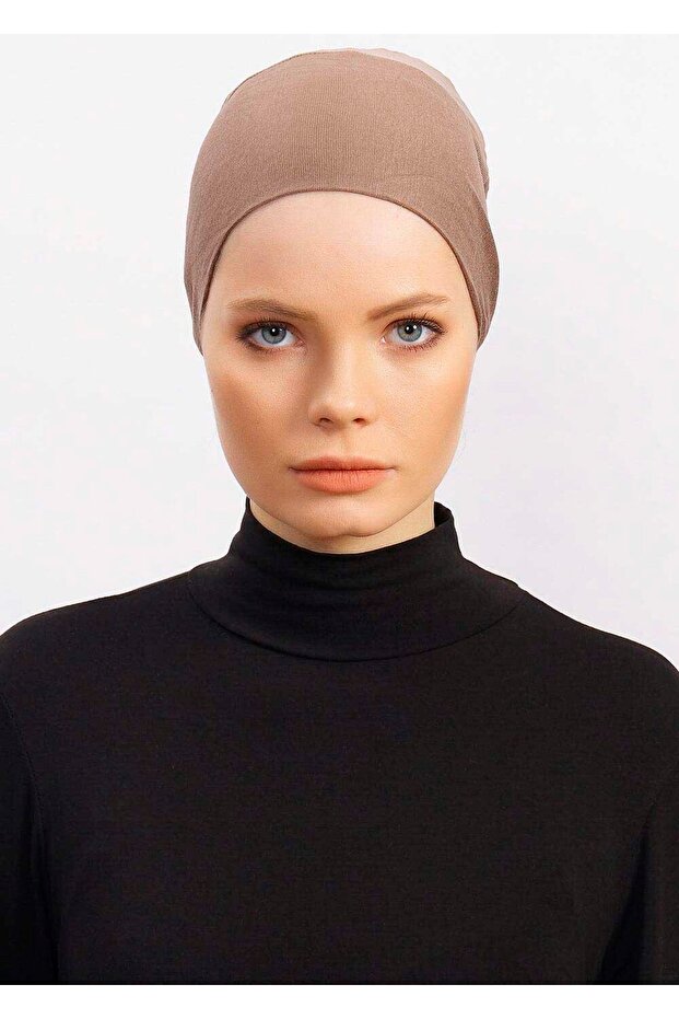 Breathable Hijab Tulle Bonnet - St227 Dark Mink (3422709)