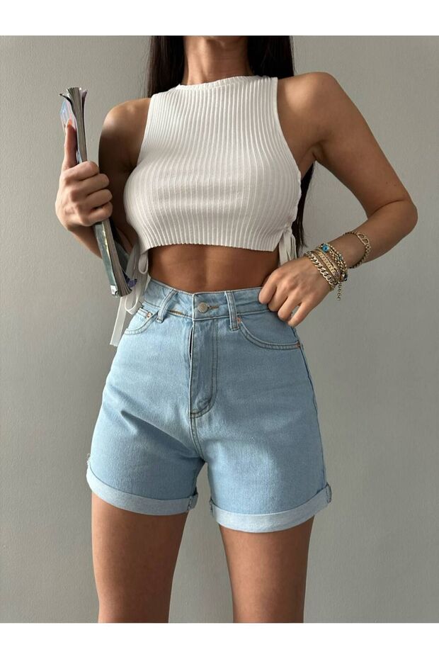 DENİM ŞORT - 4