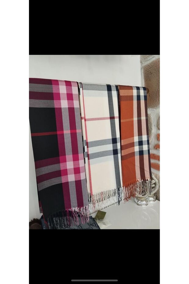 Patterned Purple Shawl - 2