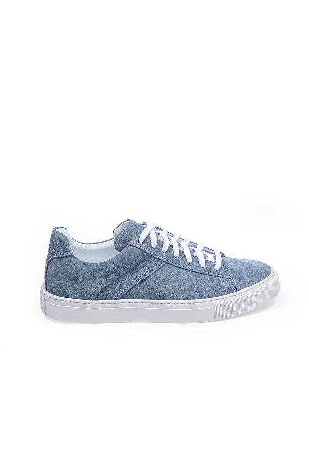 Ranger Mavi Bağcıklı Süet Erkek Sneaker Ayakkabı - 3
