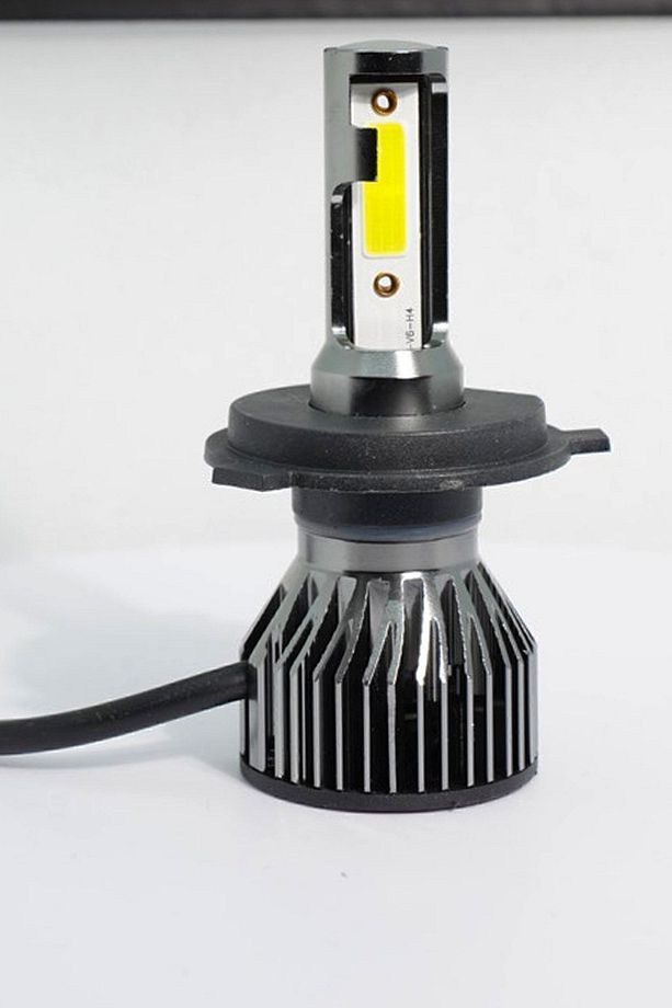 Slim H4 Led Xenon Far Ampul Şimşek Etkili 10800 Lümen Slim Kasa Led Xenon, Far Kapağı Kapanır - 4
