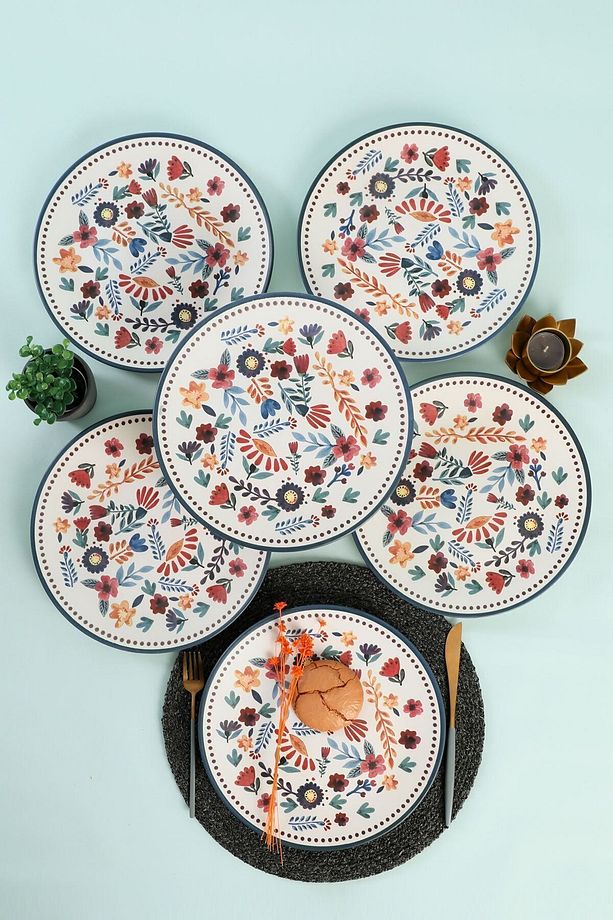 Spring Time Servis Tabağı 25 Cm 6 Adet - 19558 - 4
