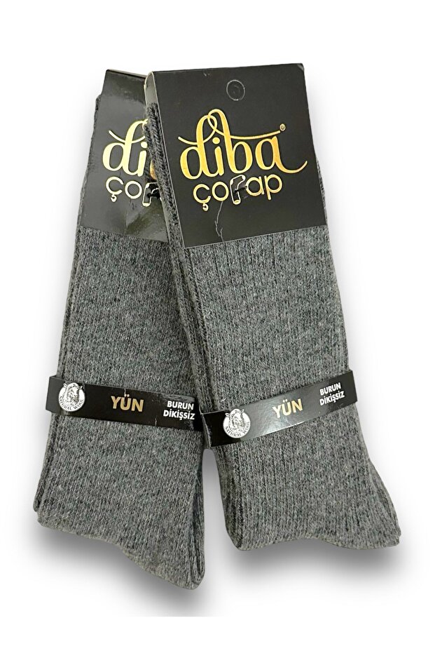 2 Pieces Winter Men's Wool Diba Socks Lambswool Lamb Wool Natural Thermal