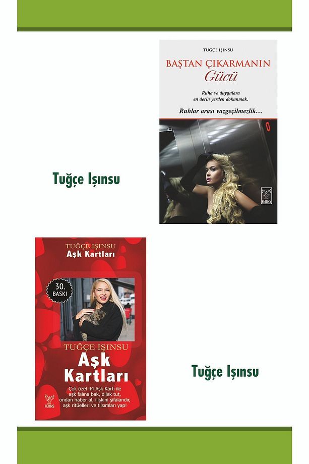 Aşk Kartları baştan Çıkarmanın Gücü 2'li Set Tuğçe Işınsu - 1