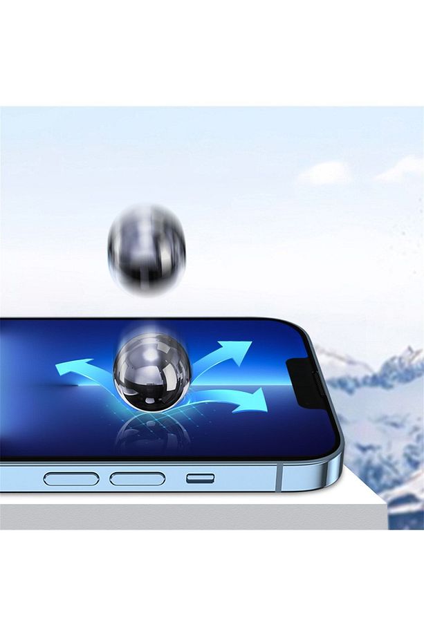 İphone 14 Pro Max Tam Kaplayan Corning Gorilla Anti-static Darbe Emici Cam Ekran Koruyucu - 4