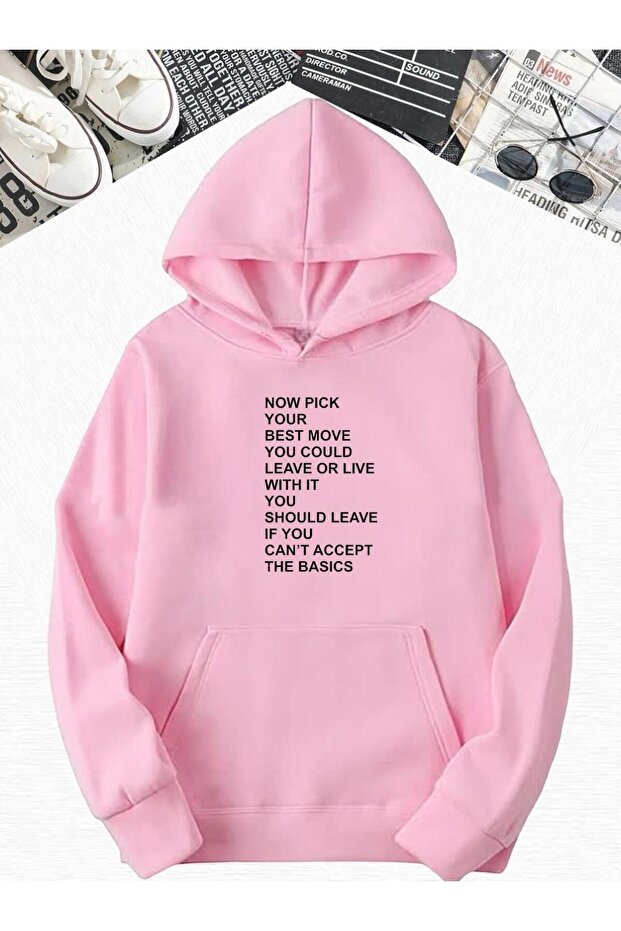 3 Yarn Combed Cotton Now Printed Oversized Hooded Sweatshirt