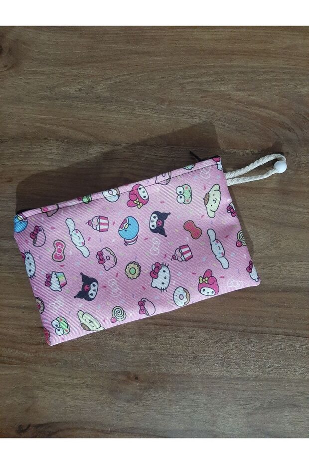Hello kity and friends pink patterned Design Cloth Pen Holder-wallet