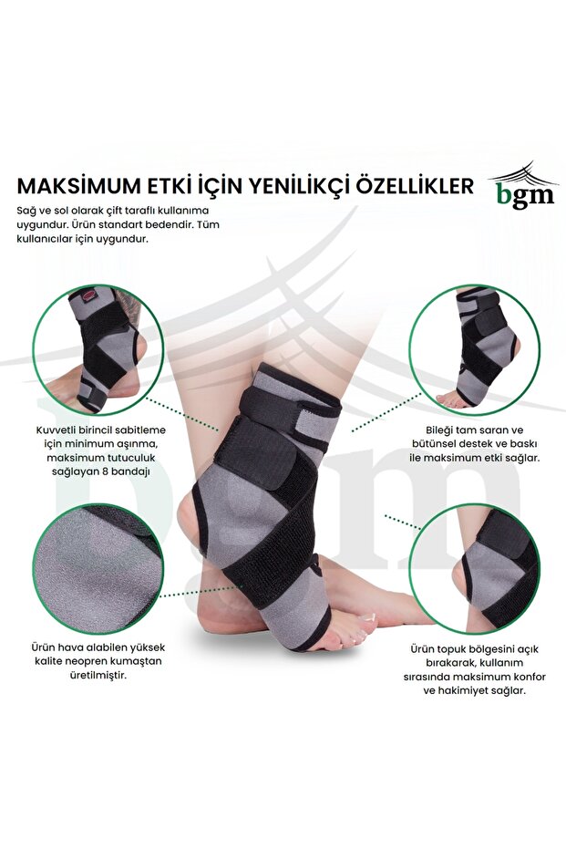 Basit Ayak Bilekliği Yüksek Kalite 8 Bandajlı Bileklik - 2