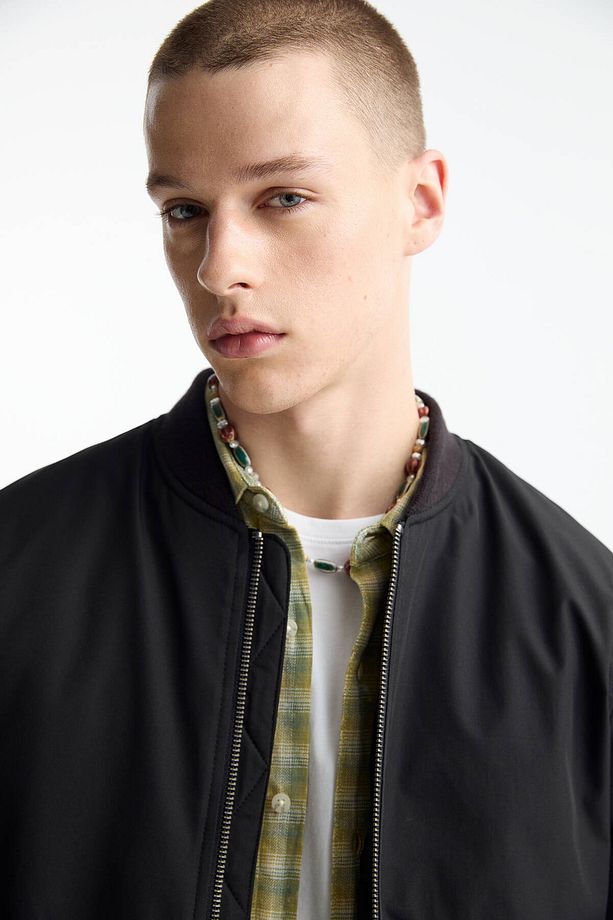 Kapitone bomber ceket - 5