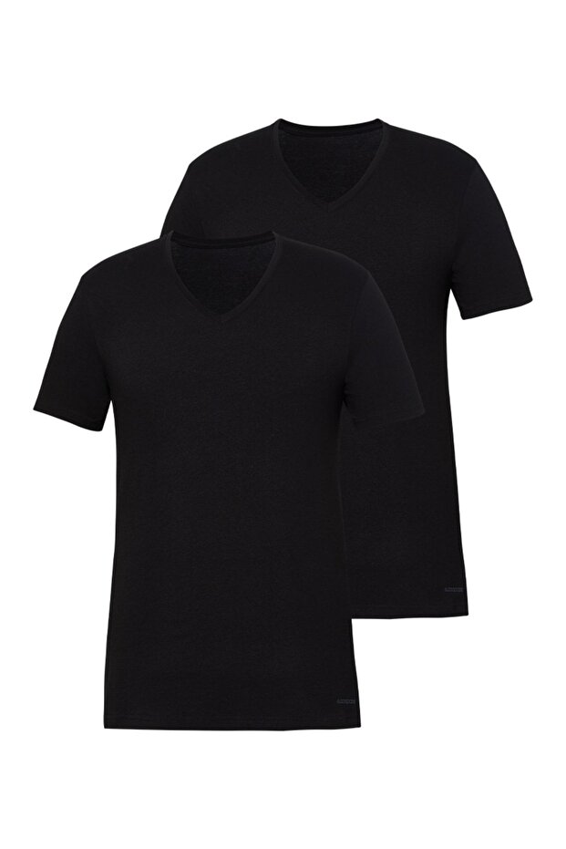 Men's Undershirt 2 Pack Tender Cotton 9671 - Black