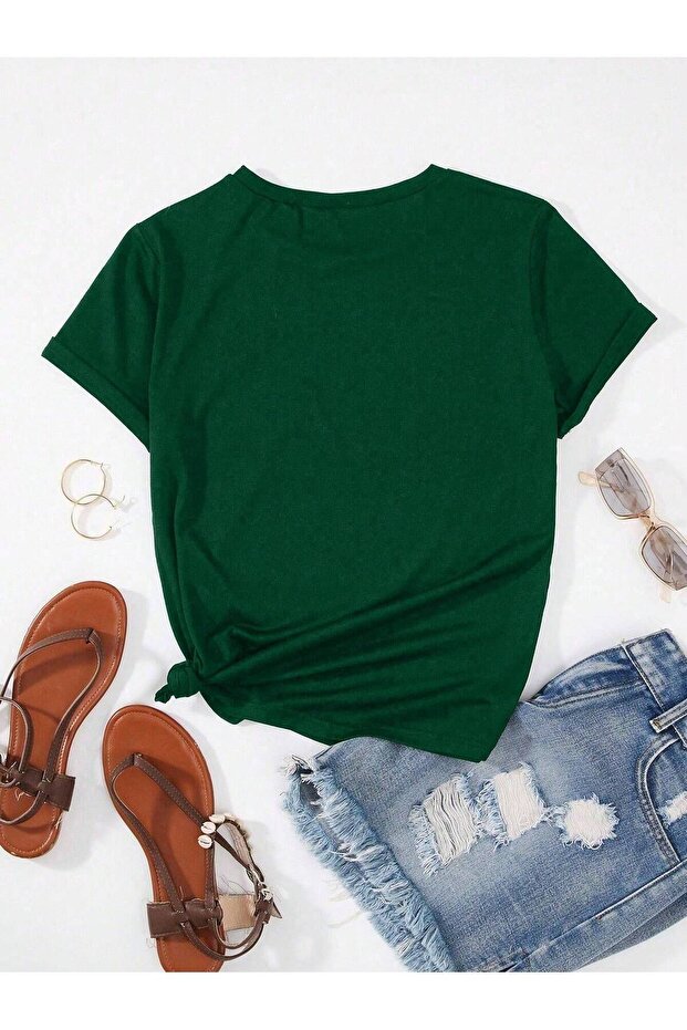 تي شيرت كبير الحجم بطبعة 5 قلوب - Modavibe - 2