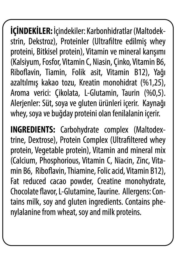 Progainer 17 şase (tek kullanımlık 100 gr) karbonhidrat - 5