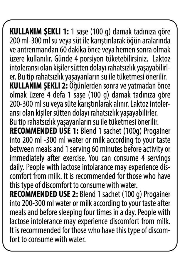 Progainer 17 şase (tek kullanımlık 100 gr) karbonhidrat - 4