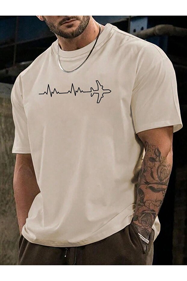 Large Size Men's T-shirt - Intermediate Size, Printed, Modavibe