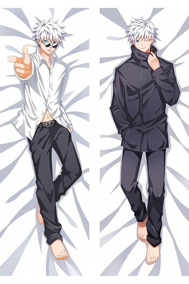 Anime-Jujutsu Kaisen - Gojo Satoru 2 NO (without eye tape) Patterned Hugging Pillow COVER