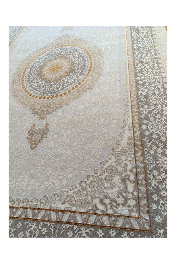 Şehr-i Antep Modern Gold Desenli Polip Polyester Halı-005 - 5