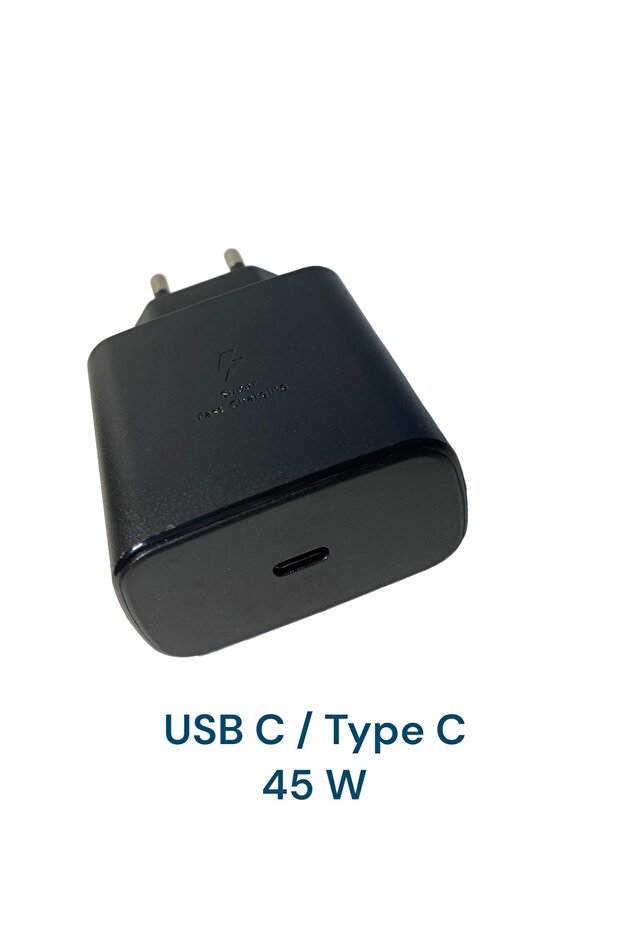 45 W Type C Hızlı Şarj Aleti Cihazı Seti 1 Mt. TypeC to TypeC Kablo +USB C Kafa Xiaomi Redmi Samsung - 5