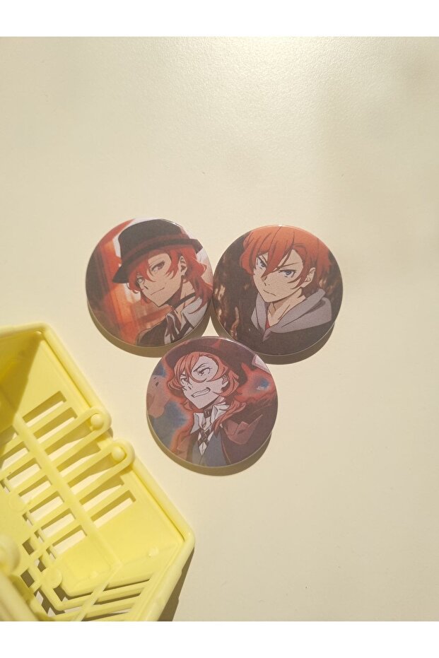 Bungou Stray Dogs Chuuya Bag Ornament/Badge Set