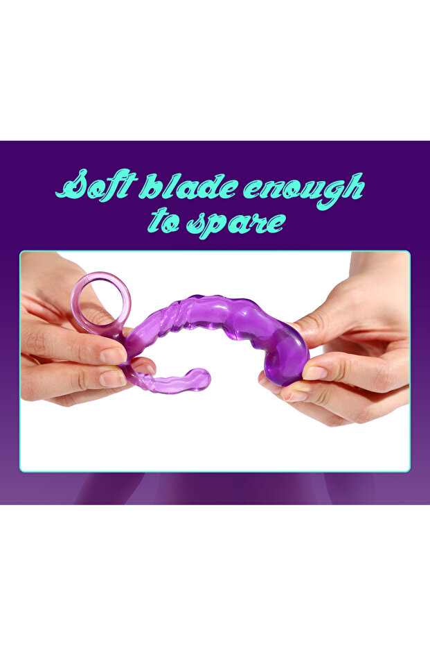 Medium Klitoris Stimülatörü Siyah Anal Vajinal Plug - 3