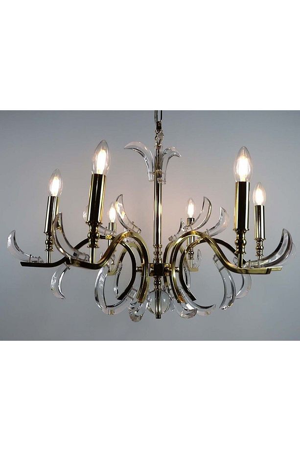 AVİZE 6 Lİ MODERN ,SALON,OTURMA,YATAK ODASI ALTIN SARI - 1