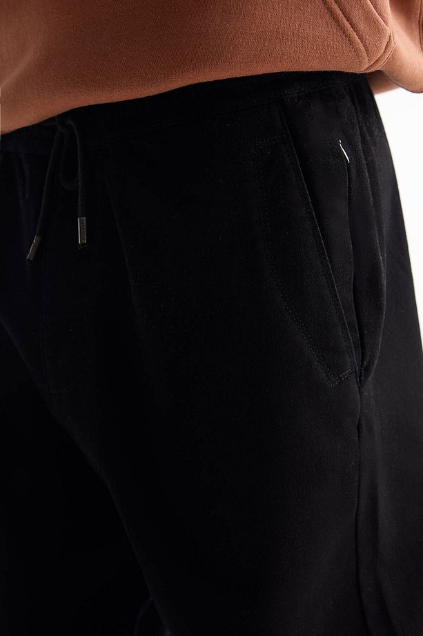 Yumuşak örme jogger pantolon - 5