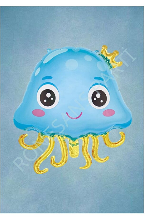 Jellyfish Blue Foil Balloon