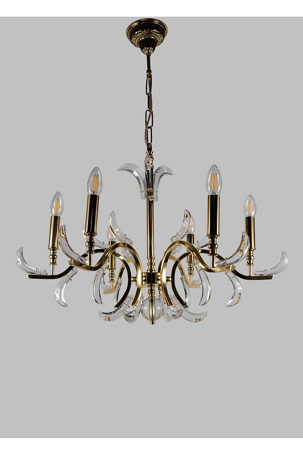 AVİZE 6 Lİ MODERN ,SALON,OTURMA,YATAK ODASI ALTIN SARI - 6