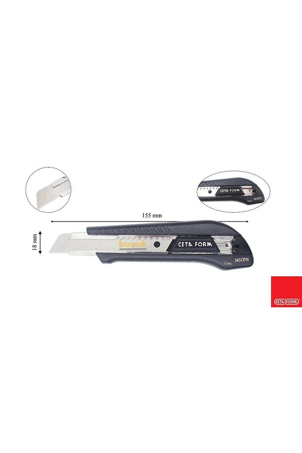 J45cpm C-pro Maket Bıçağı (METAL GÖVDE) - 18 Mm - 2