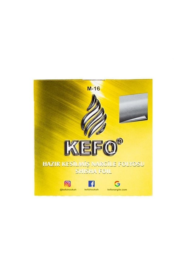 Kefo 40 Mikron Hazır Kesilmiş Nargile Folyosu Sarı Paket - 3