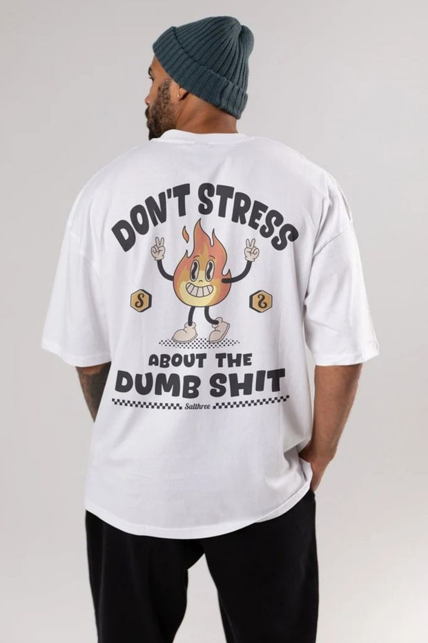Stress Free Printed Oversize T-shirt