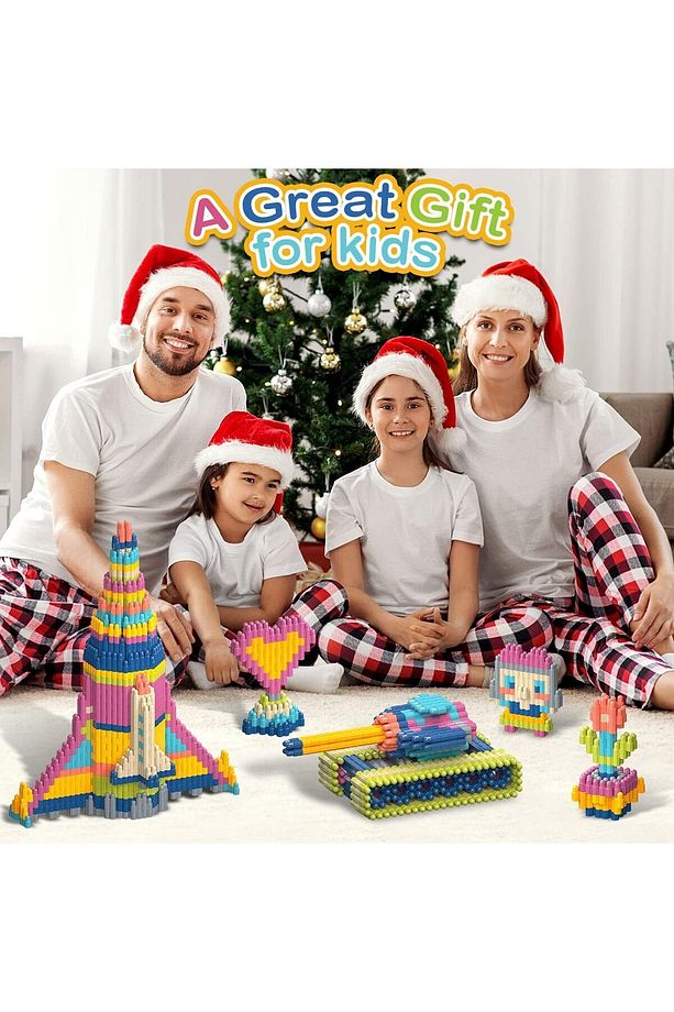 Constructo Stem Eğitici Oyuncak Yapı Oyuncağı Montessori Zeka Oyunu Yapı Taşları Seti - 9