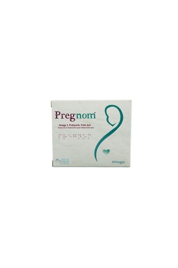 Pregnom 30 Kapsül Omega 3 Probiotik Folik Asit - 1