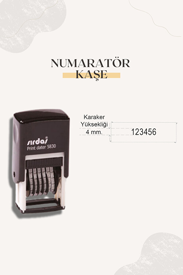 Numaratör Kaşe - 2