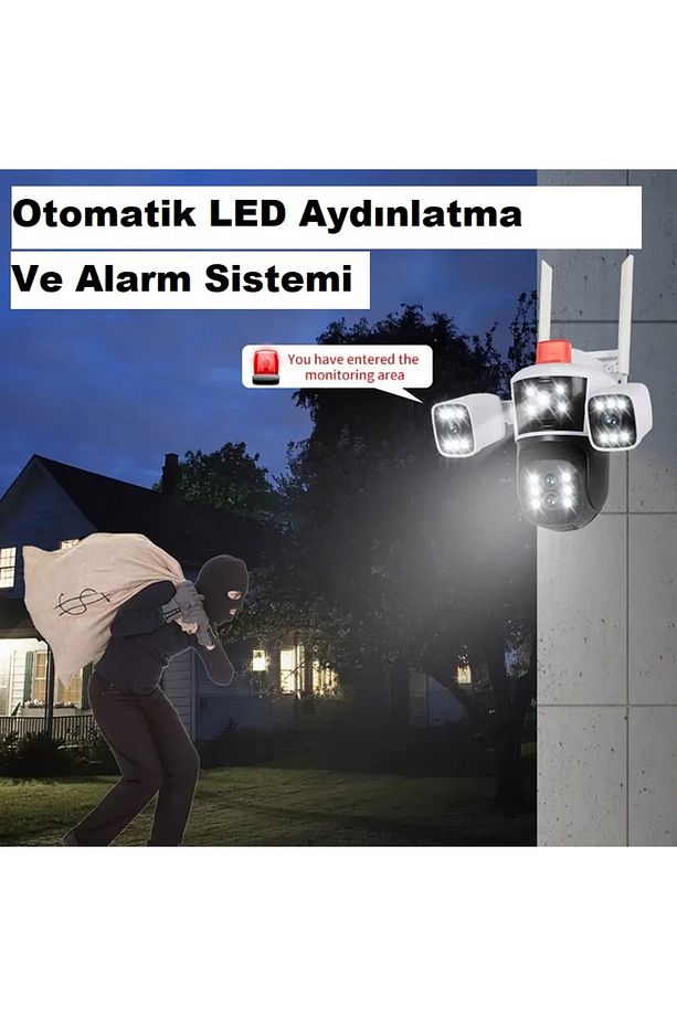 4 Kameralı 10x Zoom Özellikli Yeni Nesil Wifi PTZ Kamera IPC360 Home Türkçe Program - 9