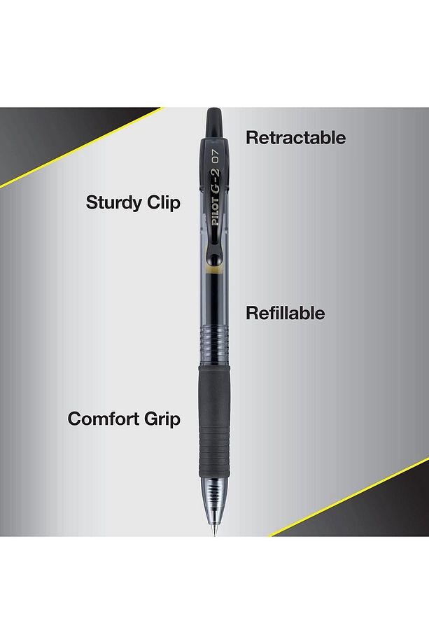 G2 Jel Mürekkepli Tükenmez Kalem 0.7 Mm - 8 Adet - Mavi/siyah - 3