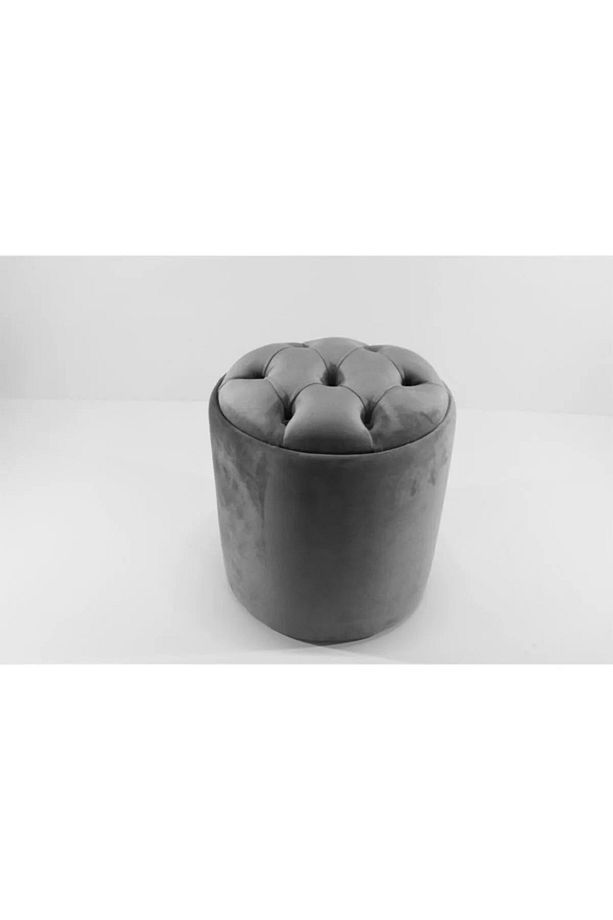 DESİN Puf Bench ,Puffy,Ayak Ucu Puf ,Ayak,Yuvarlak Puf- Makyaj Masası Pufu - 1