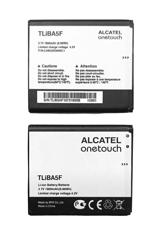 Alcatell One Touch Pop C5 Batarya Tlib5af Batarya Turkcell Vınn Mw40v Mw70vk Pil 997d Ot-997 5035 - 1