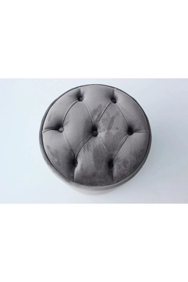 DESİN Puf Bench ,Puffy,Ayak Ucu Puf ,Ayak,Yuvarlak Puf- Makyaj Masası Pufu - 3