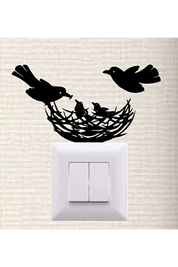Bird Nest Themed Socket Decor Wooden Wall Decor Bird Nest Socket Ornament