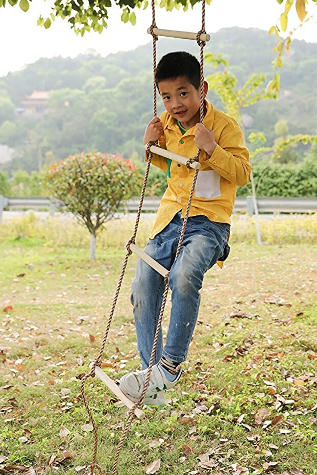 Tırmanma Ahşap Halatlı Merdiven - 1