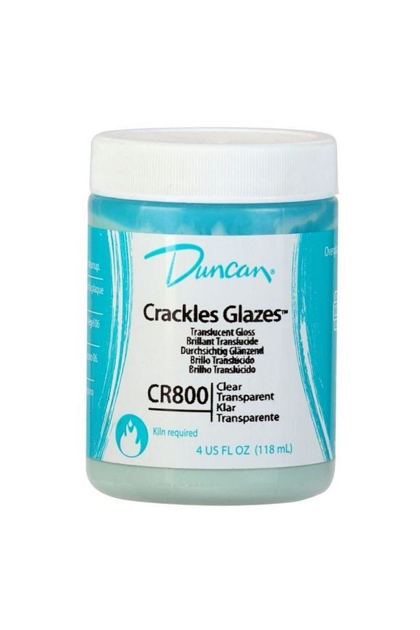 Cr 800 Clear Crackle (şeffaf Çatlak) 4oz - 118 Ml Seramik Sır Boya - 2