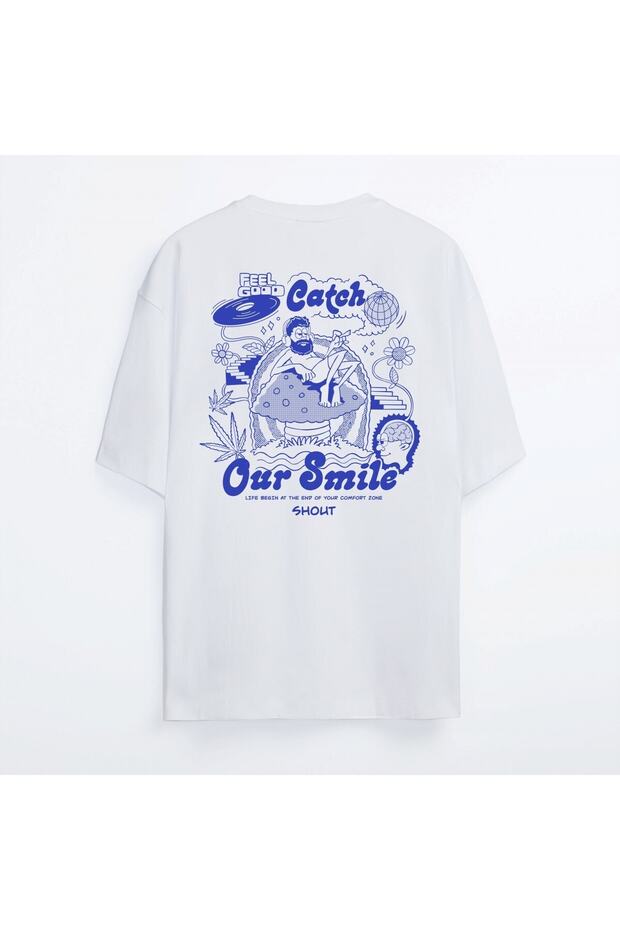 Oversize Feel Good Catch Our Smile Oldschool Unisex T-Shirt