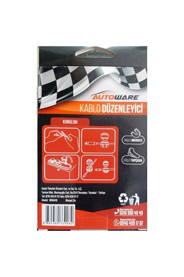 Mıknatıslı Yapışkanlı Kablo Düzenleyici - 2