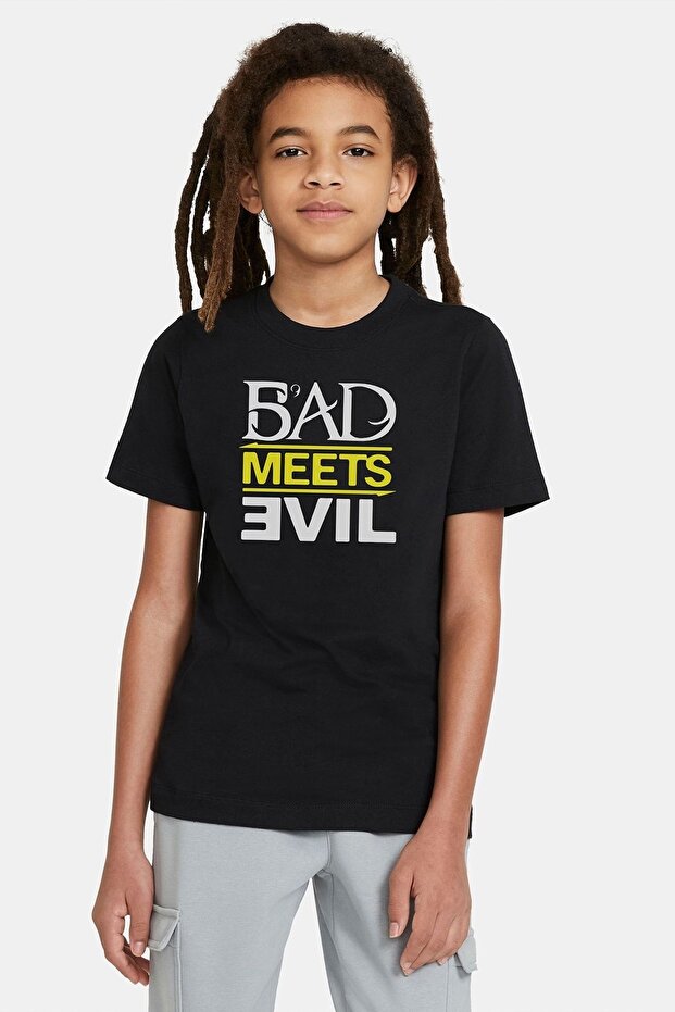 Unisex Kids Black T-shirt