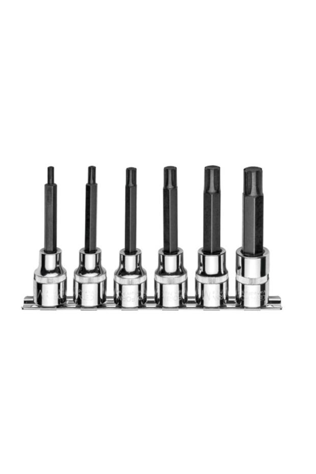 C28s-rr6l 6 Parça Değişebilir Uçlu Uzun Tip 1/2” Rıbe Uçlu Lokma Takımı - 1