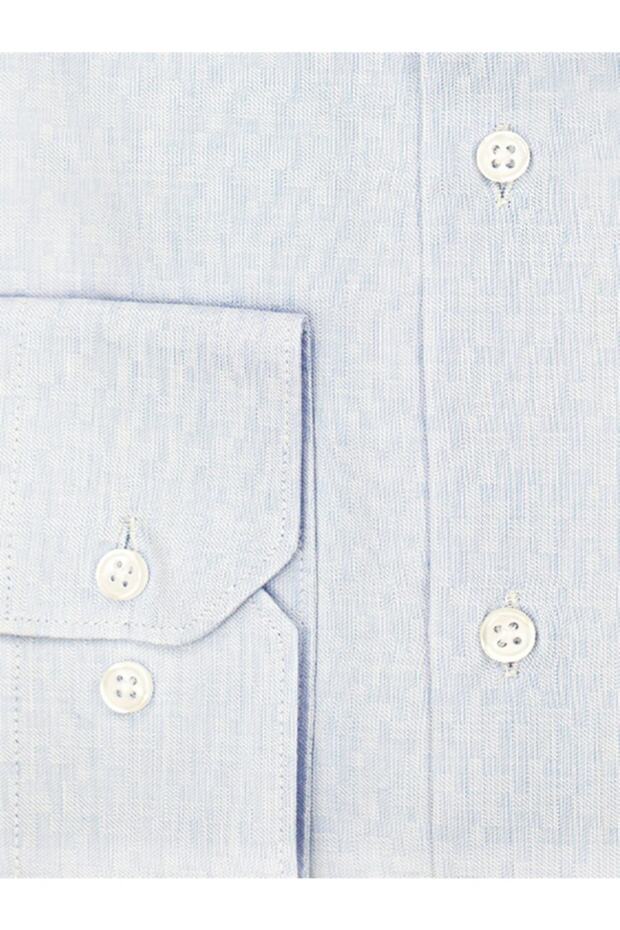 Açık Mavi Regular Fit Gömlek - 3