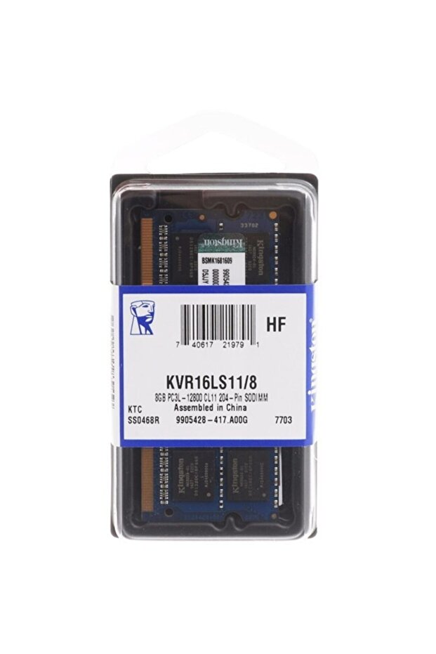8gb D3 Nb 1600 1.35v Kvr16ls11/8wp