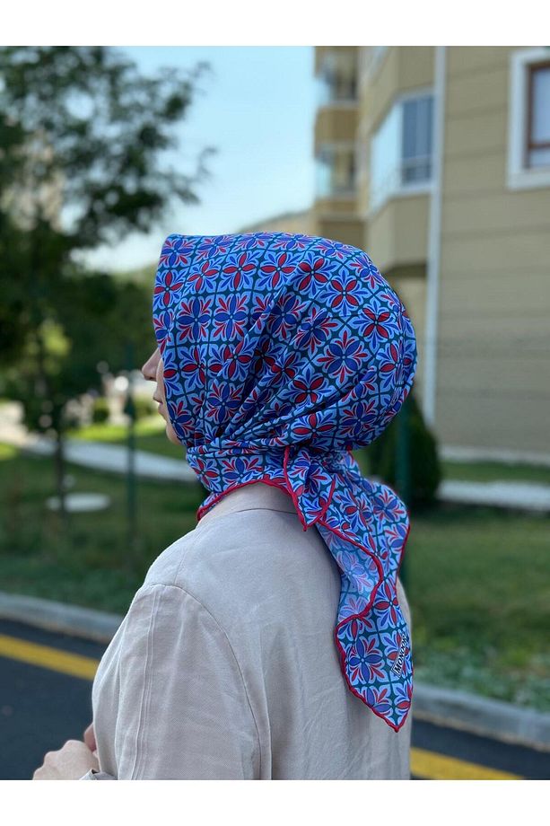 PAMUKLU SOFT EŞARP YILDIZ DESEN - 1