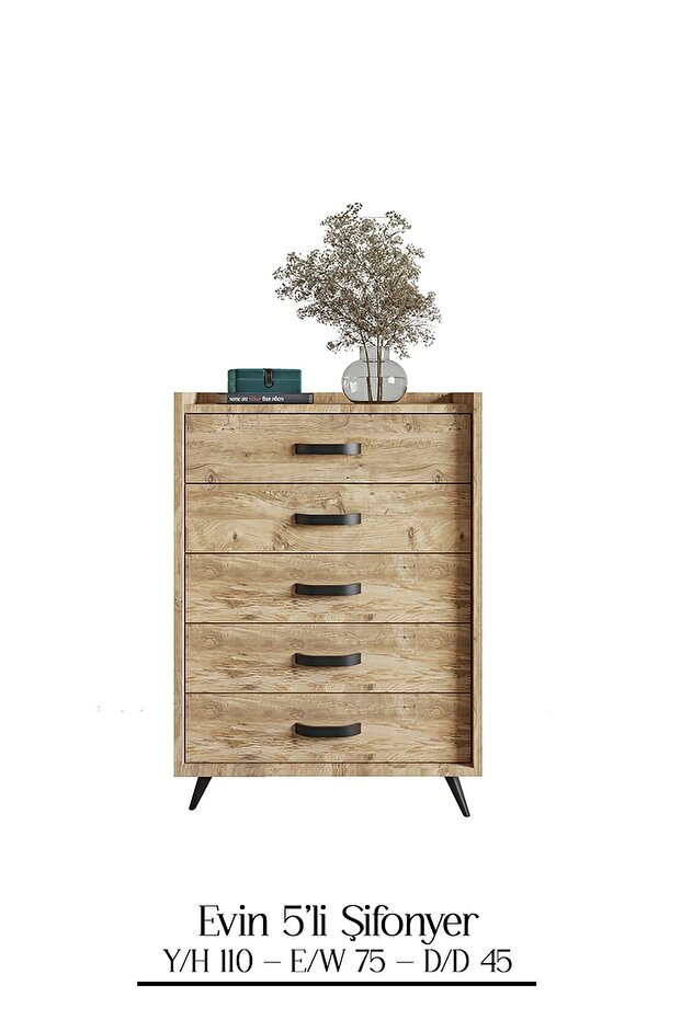 Evin 5 Çekmeceli Şifonyer - 3